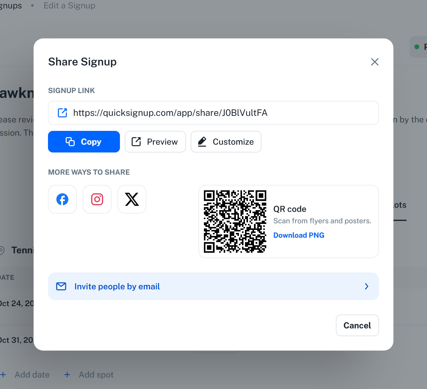 Share Online Signup