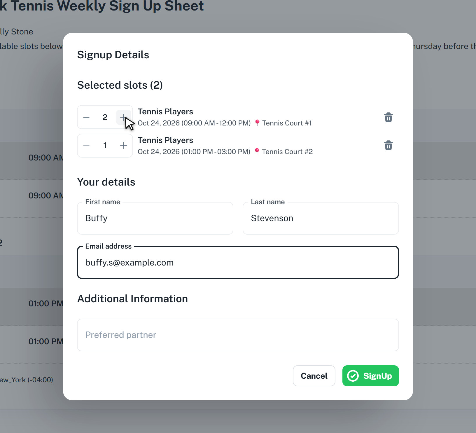 Effortless Sharing & SignUp 2